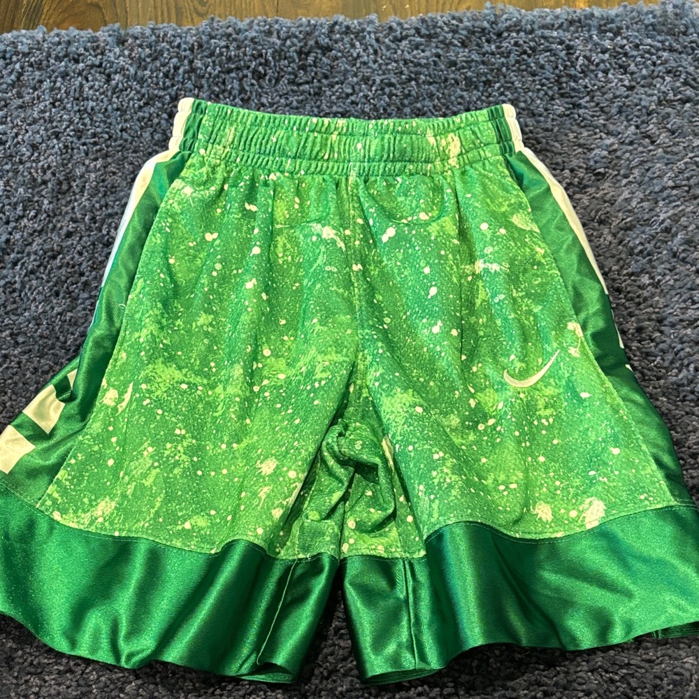Green Nike dri fit shorts